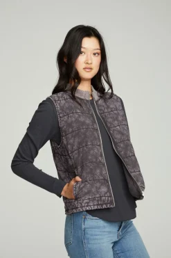 Chaser Brand Quilted Mock Neck Puffer Vest Clearance