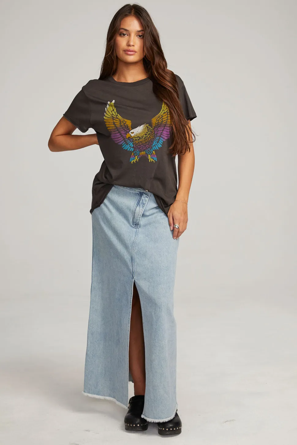 Chaser Brand Rainbow Eagle Tee Hot