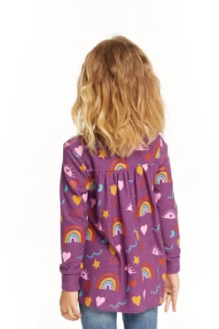 Chaser Brand Rainbow Love Long Sleeve Flash Sale