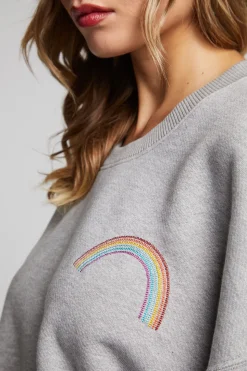 Chaser Brand Rainbow Pullover Flash Sale