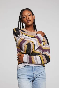 Chaser Brand Ramonee Haight Street Stripe Pullover Outlet