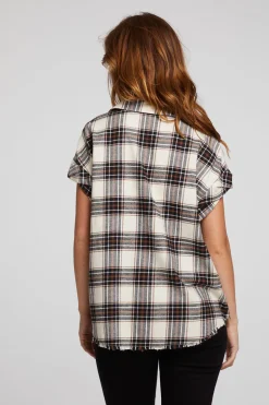 Chaser Brand Rhythm Americana Plaid Button Down Best