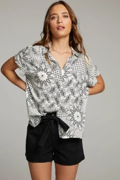 Chaser Brand Rhythmm Paisley Bandana Button Down Clearance