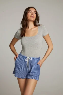 Chaser Brand River Heather Grey Bodysuit Outlet