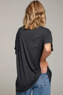 Chaser Brand Rolling Stones Classic Logo Distressed Tee Store
