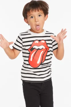 Chaser Brand Rolling Stones Tongue Logo Boys Tee Clearance