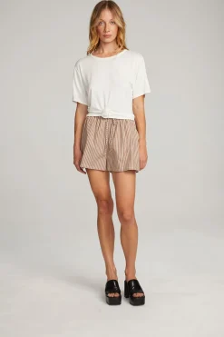 Chaser Brand Rosebud White Tee Cheap