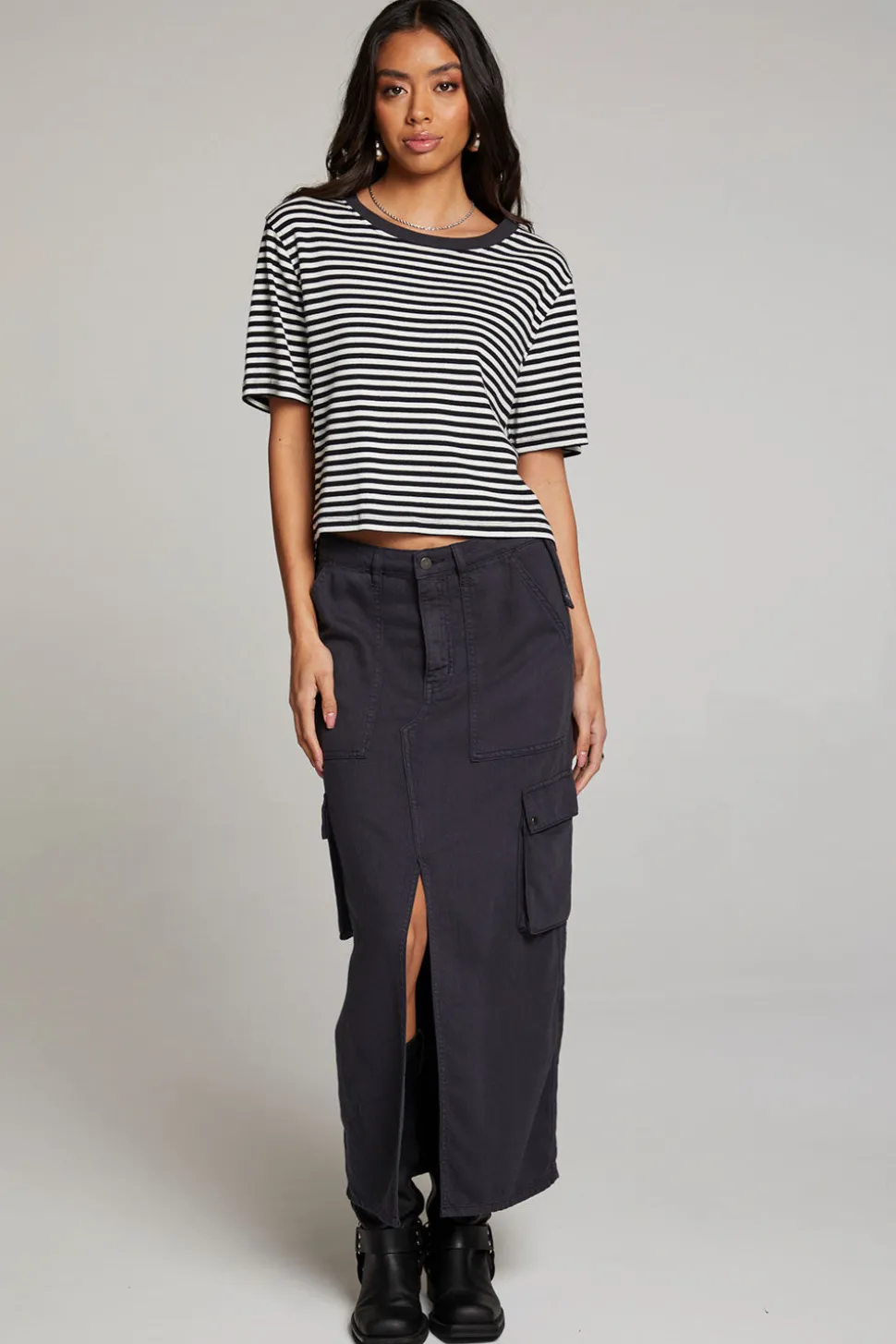 Chaser Brand Rover Punk Stripe Tee Fashion