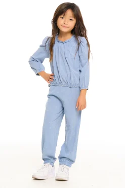 Chaser Brand Ruffle Pocket Easy Jogger Best Sale