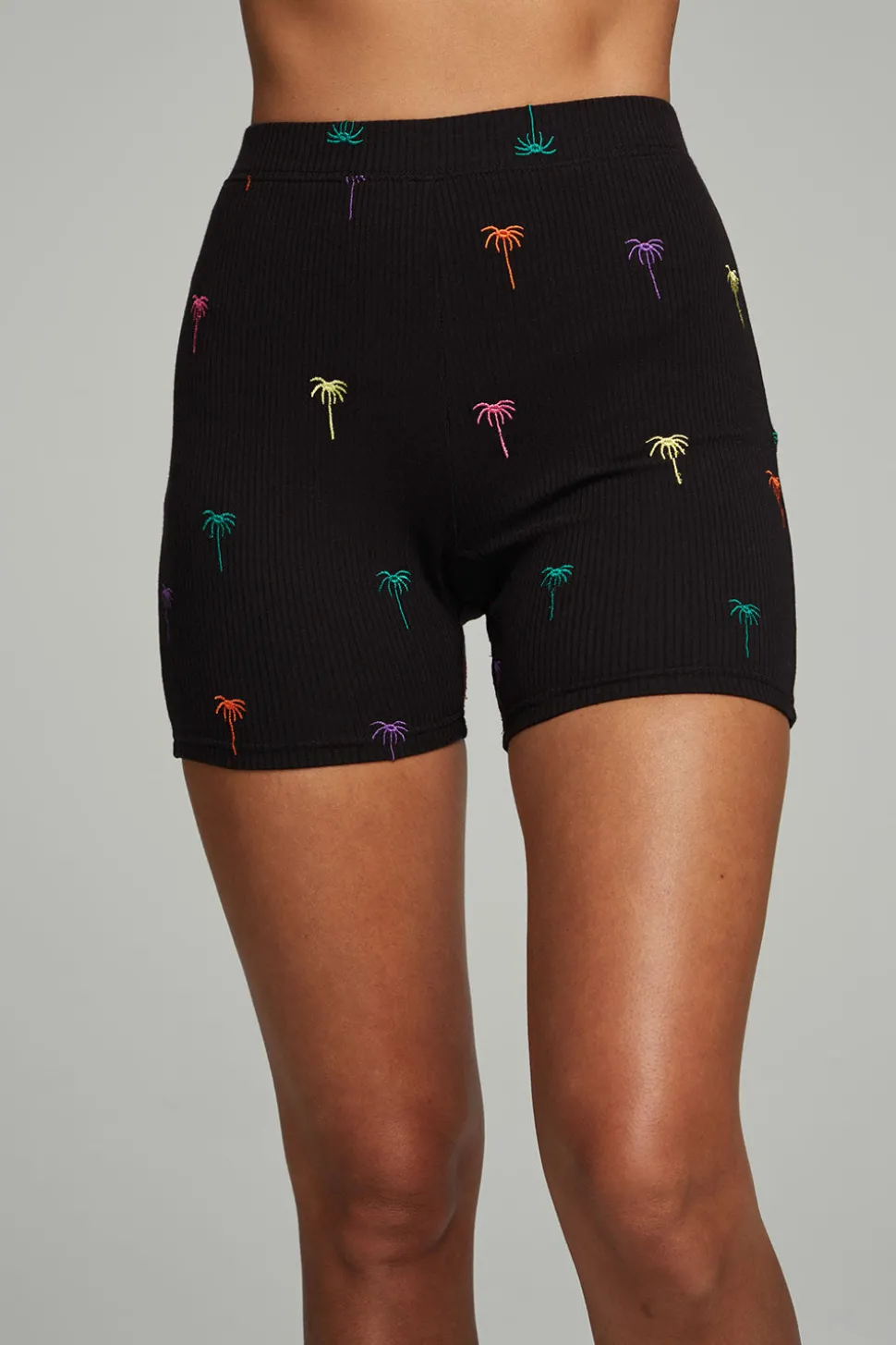 Chaser Brand Ryder Bike Shorts - Palm Print Flash Sale