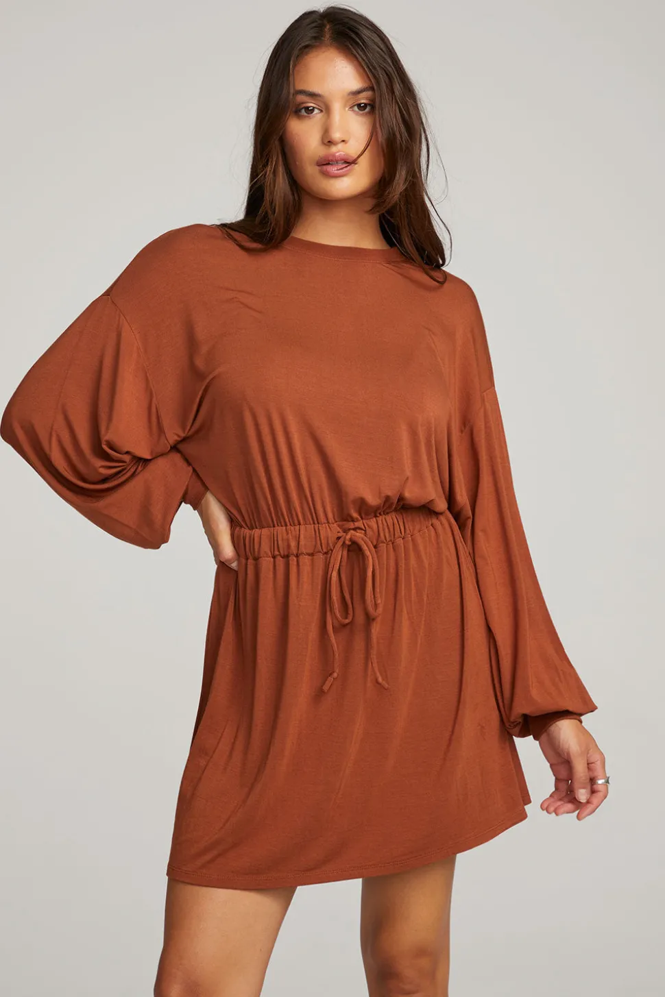 Chaser Brand Saddle Whiskey Mini Dress Fashion