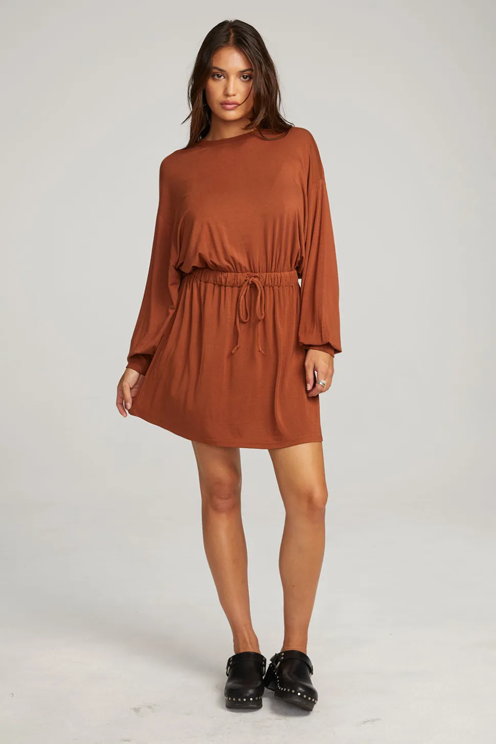 Chaser Brand Saddle Whiskey Mini Dress Fashion