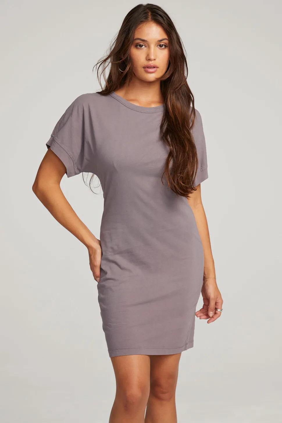 Chaser Brand Saloon Purple Sage Mini Dress Best Sale