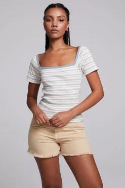 Chaser Brand Sambuco Como Stripe Tee Outlet