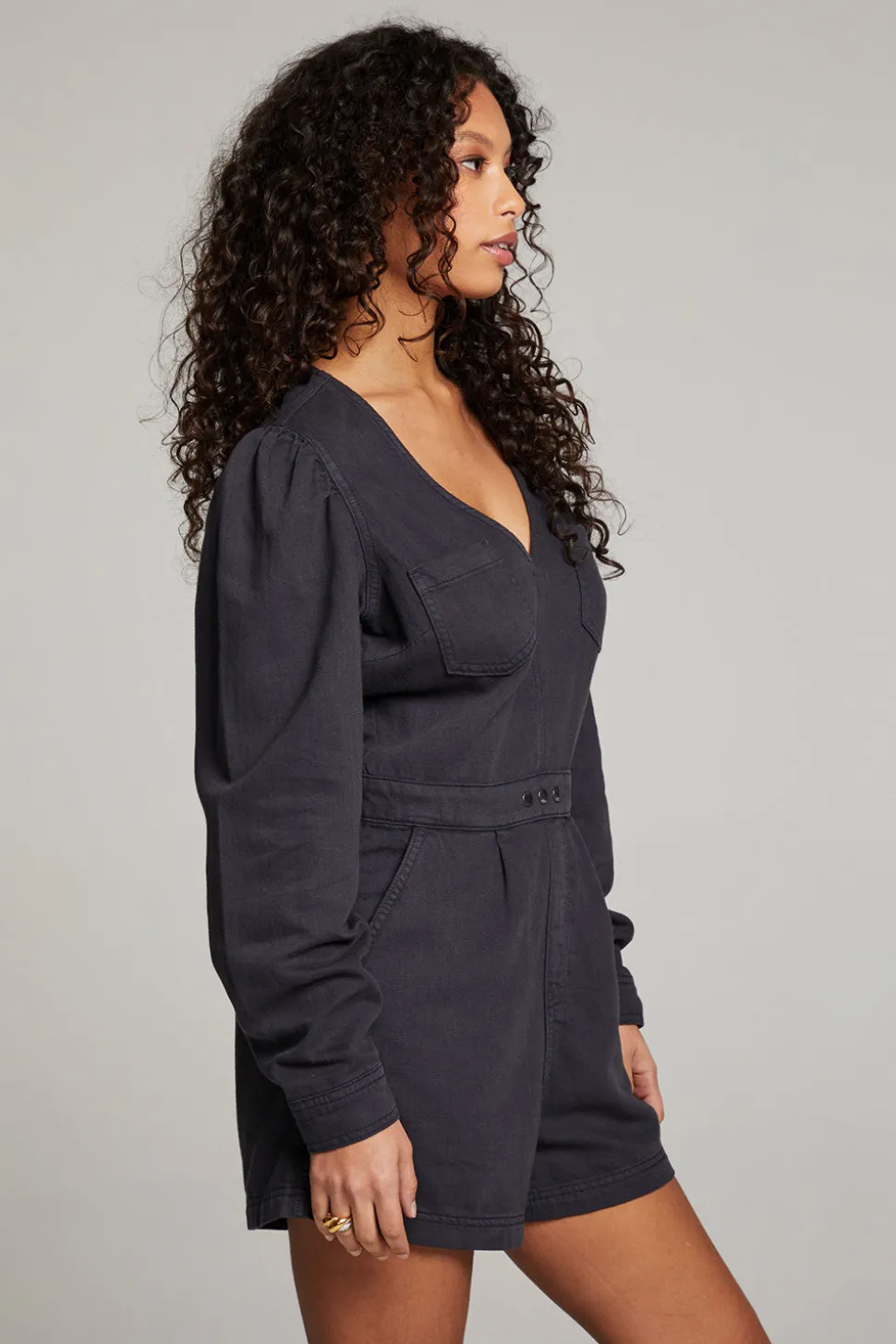 Chaser Brand Sami Licorice Romper Hot