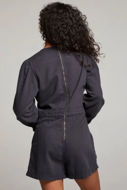 Chaser Brand Sami Licorice Romper Hot