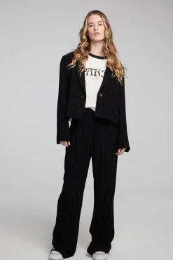 Chaser Brand Santana Beverly Pinstripe Blazer Discount