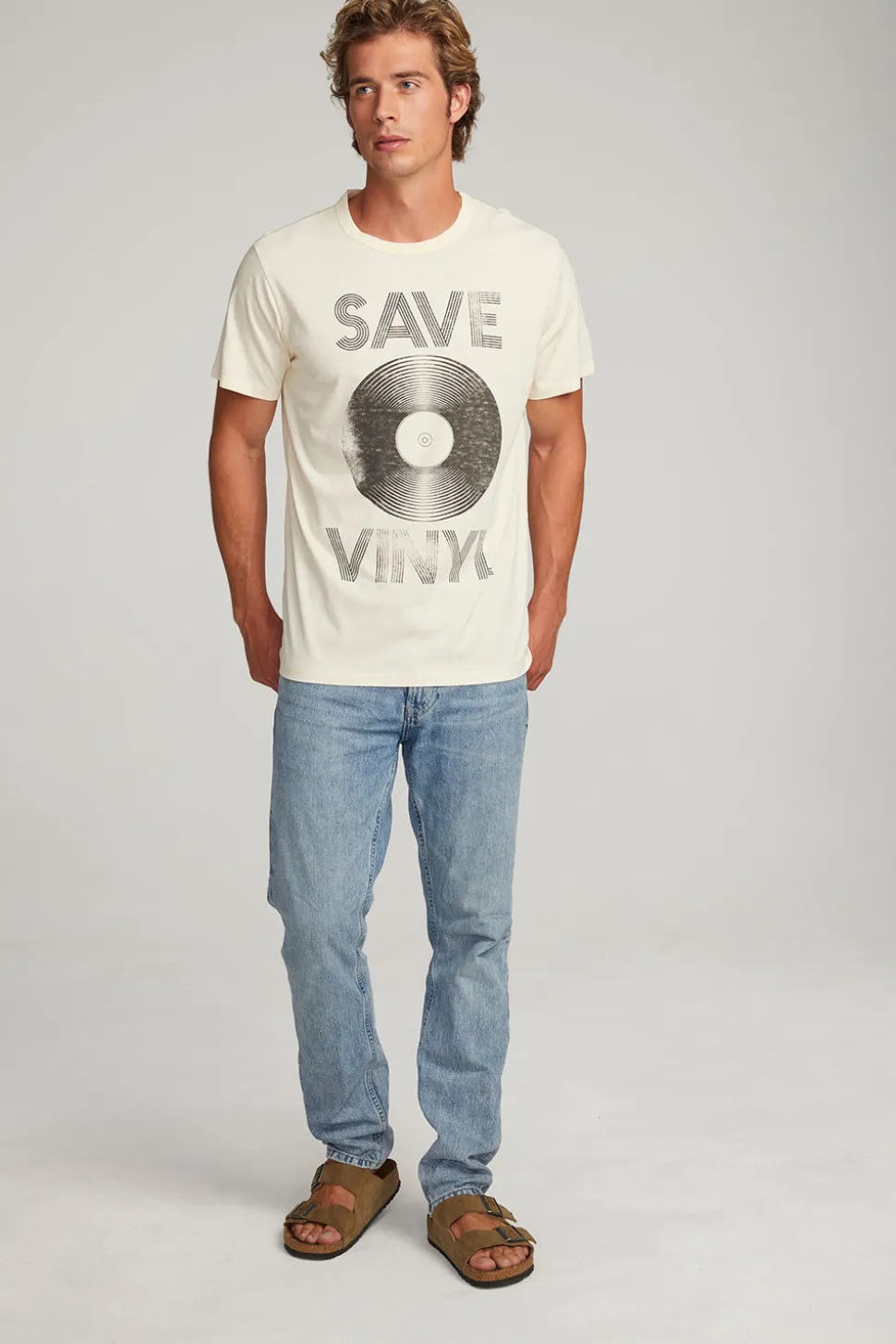 Chaser Brand Save Vinyl Mens Tee Fashion