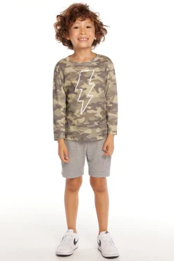 Chaser Brand Scribble Bolt Boys Long Sleeve Outlet