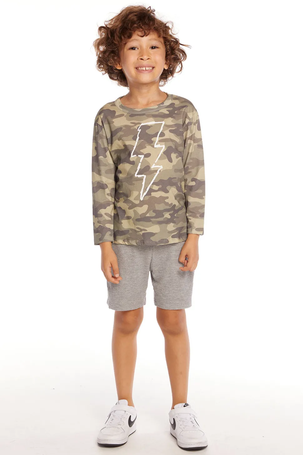 Chaser Brand Scribble Bolt Boys Long Sleeve Outlet