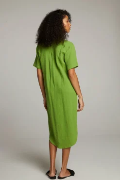 Chaser Brand Sebastian Piquant Green Button Down Discount