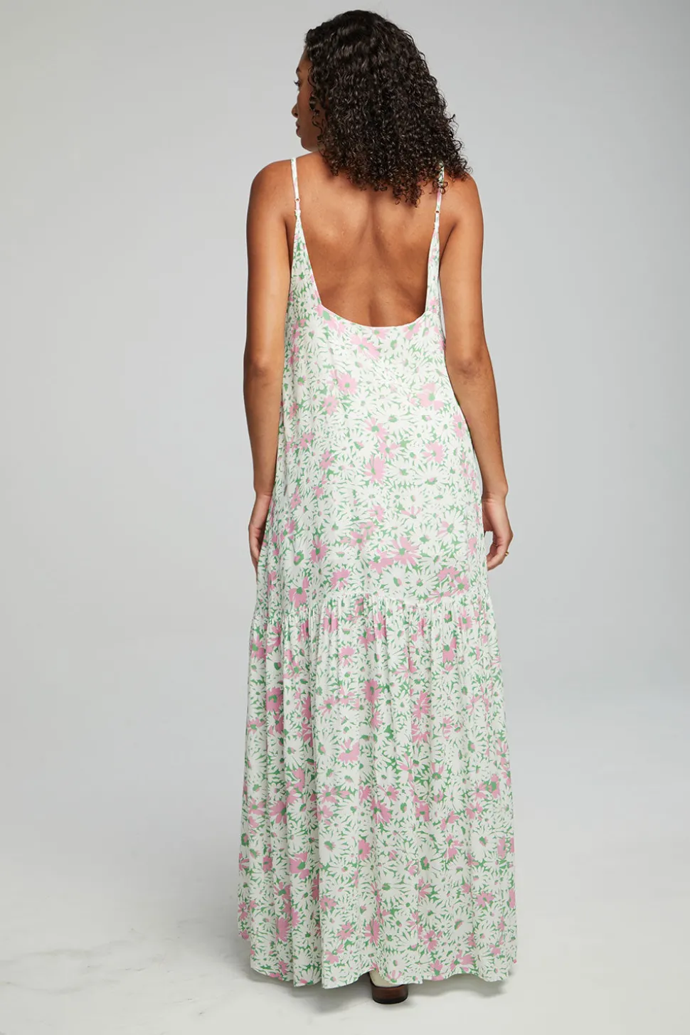 Chaser Brand Seren Maxi Dress - Grass Daisy Floral Fashion