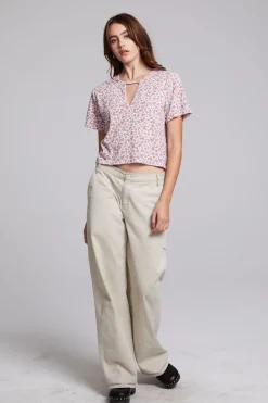 Chaser Brand Servino Ditsy Rose Tee Discount