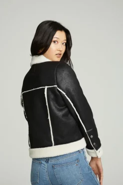 Chaser Brand Shearling Trucker Jacket Hot