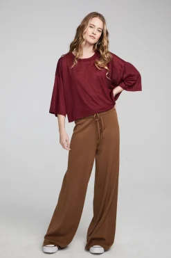 Chaser Brand Shine Wine Red Tee Cheap