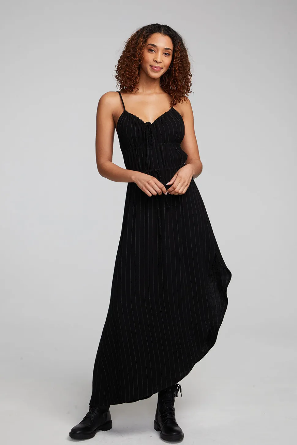 Chaser Brand Shirley Beverly Pinstripe Slip Dress Hot