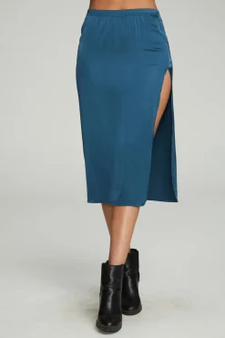 Chaser Brand Side Slit Midi Skirt Outlet