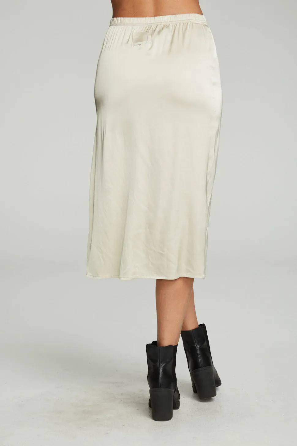 Chaser Brand Side Slit Midi Skirt Flash Sale