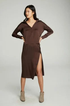 Chaser Brand Side Slit Midi Skirt Best