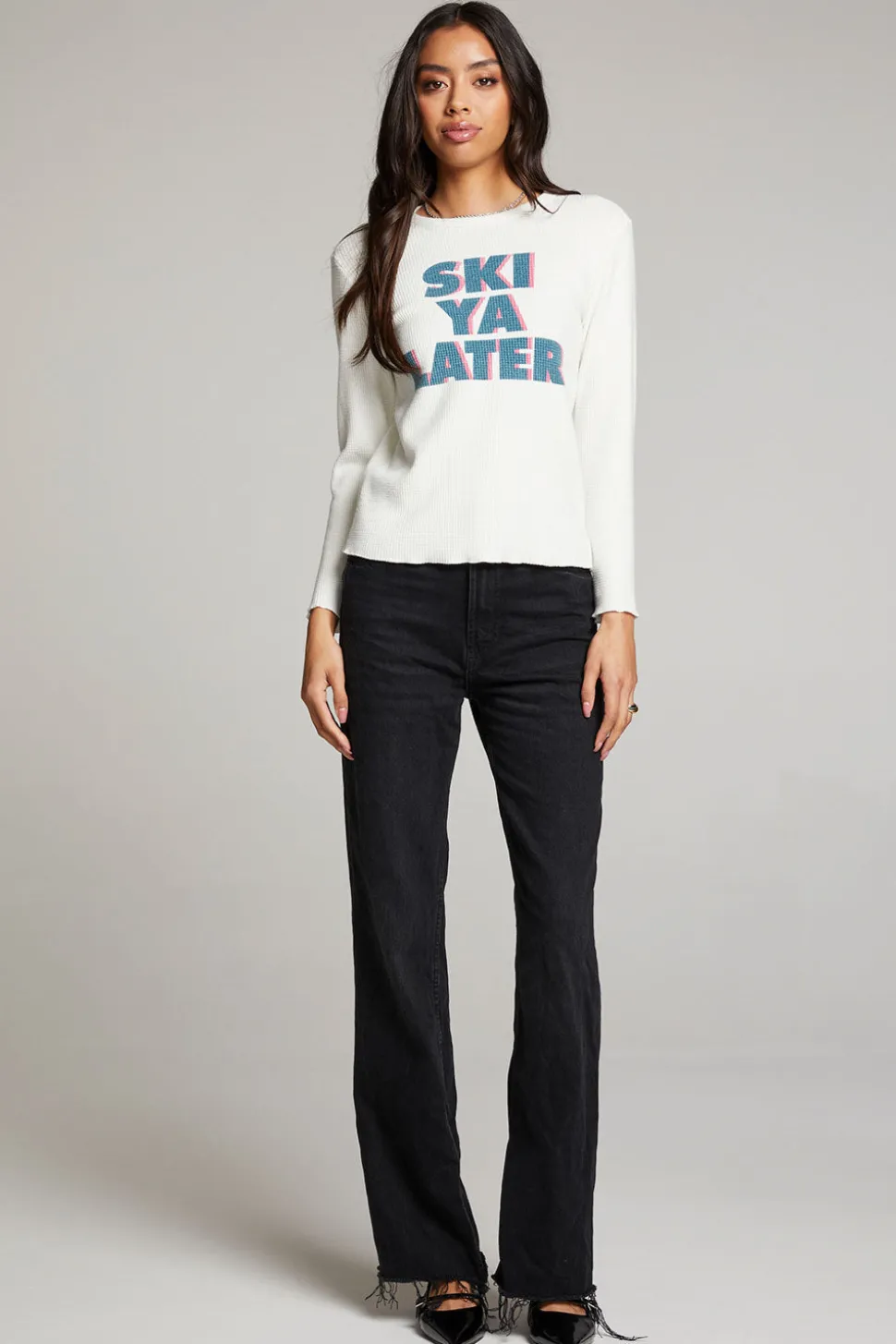 Chaser Brand Ski Ya Later Long Sleeve Clearance