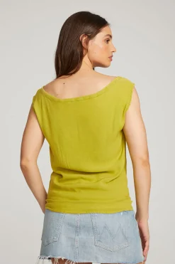 Chaser Brand Sleeveless Citron Dolman Tee Flash Sale