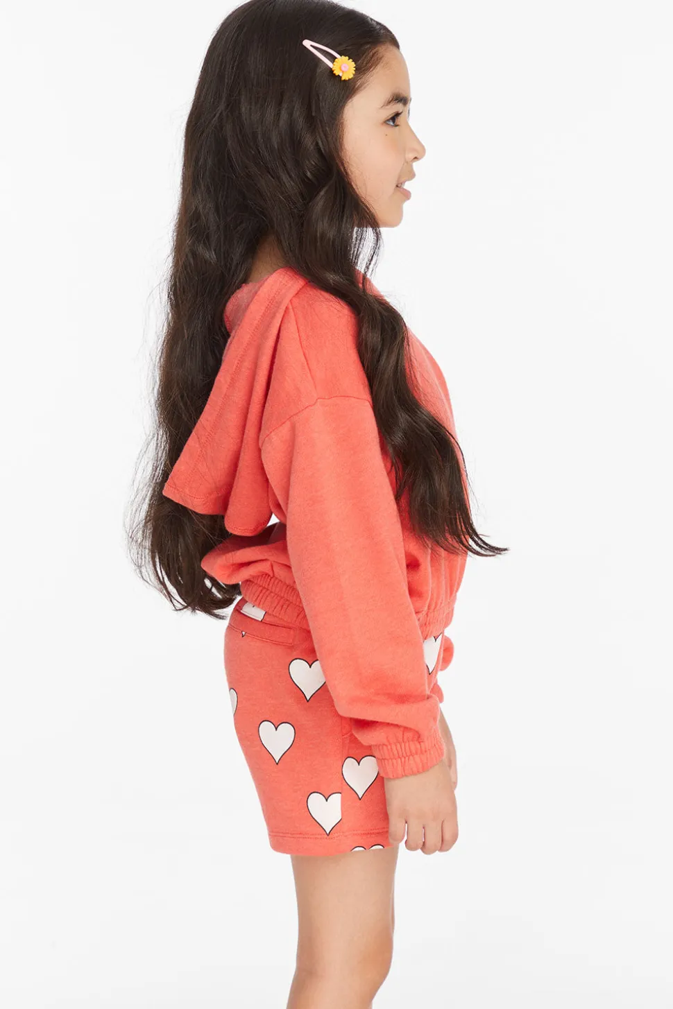 Chaser Brand Smiley Flower & Hearts Girls Pullover Hoodie Store