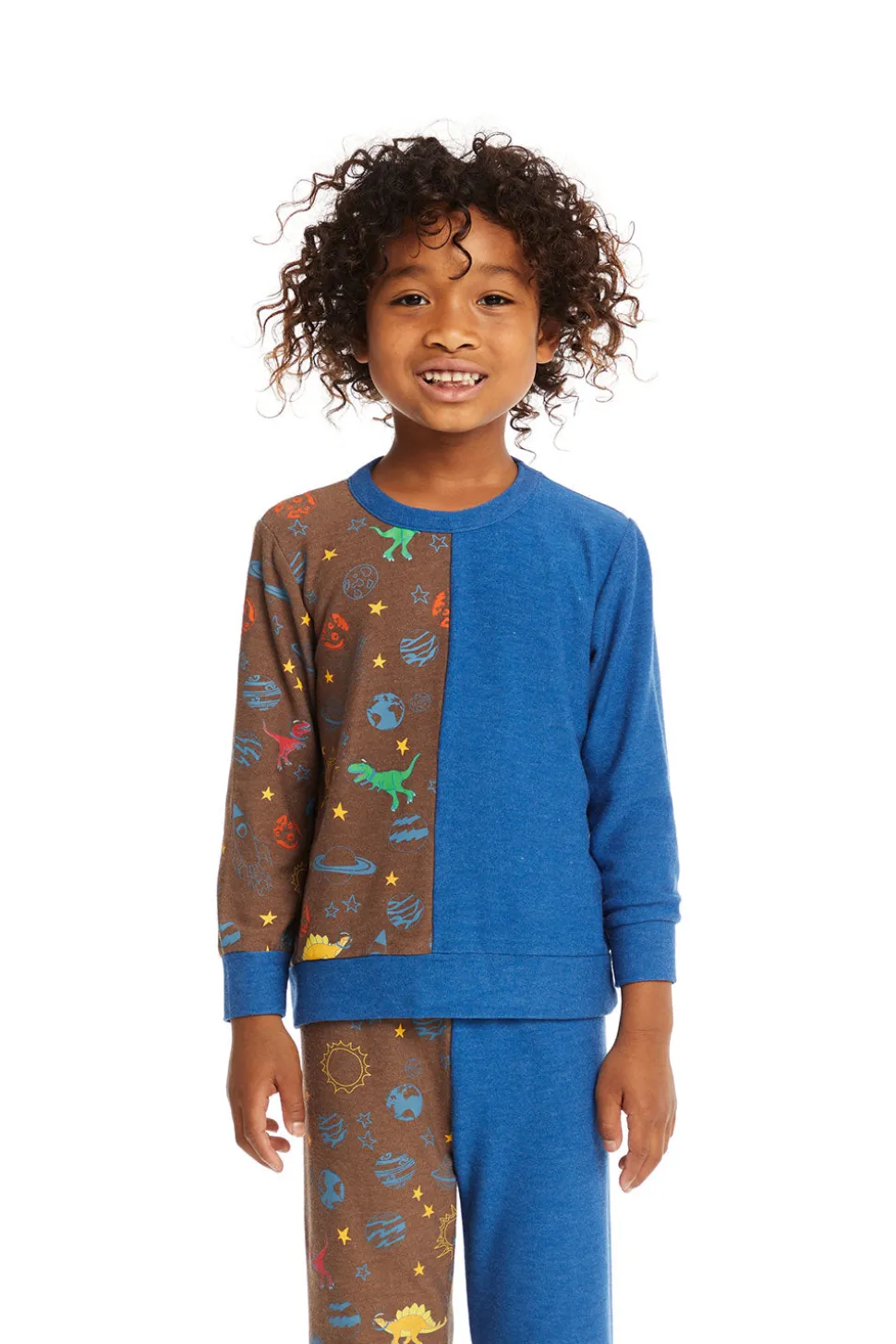 Chaser Brand Space Dinosaurs Long Sleeve Fashion