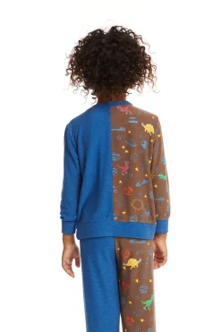 Chaser Brand Space Dinosaurs Long Sleeve Fashion