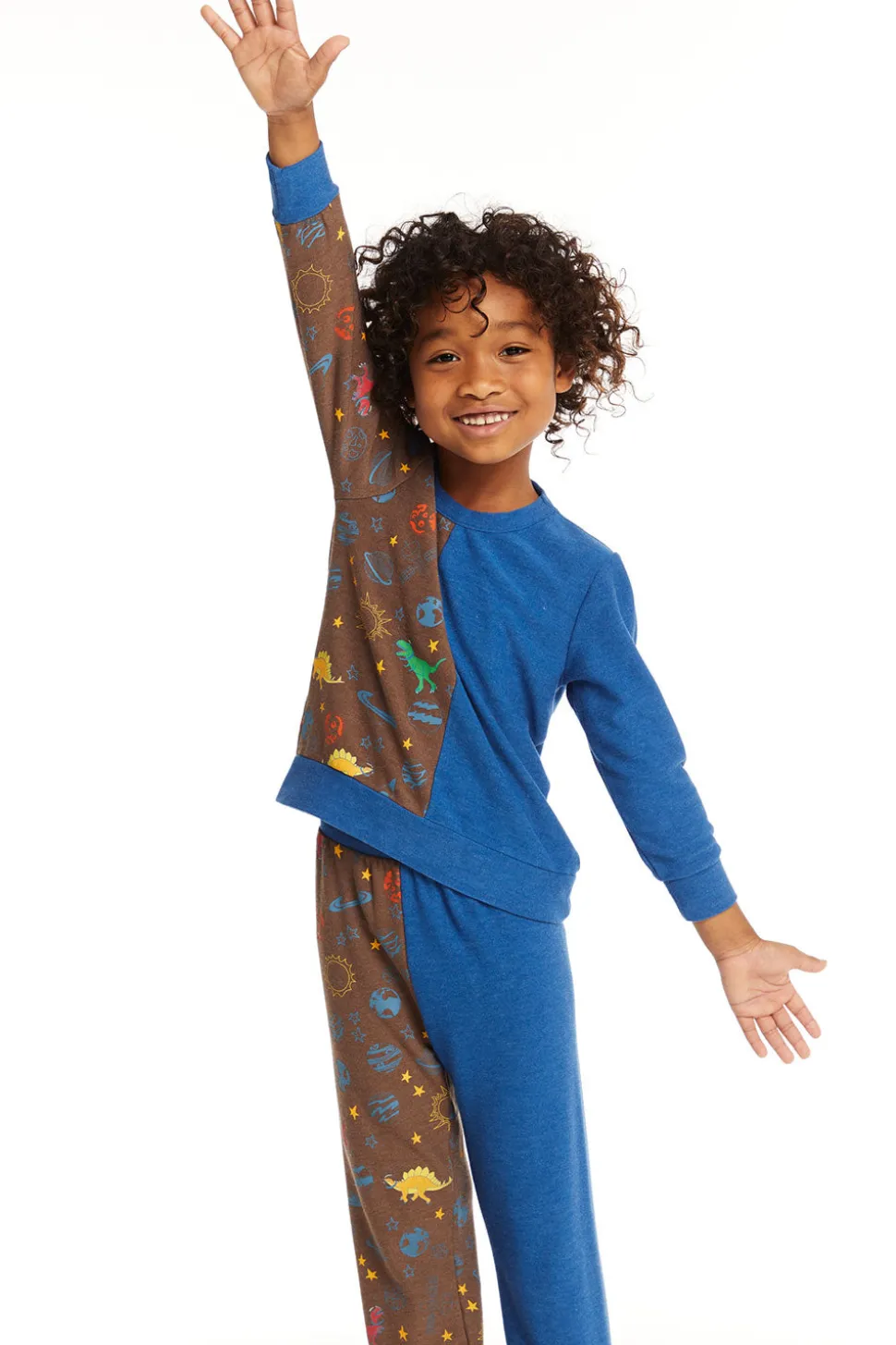 Chaser Brand Space Dinosaurs Long Sleeve Fashion