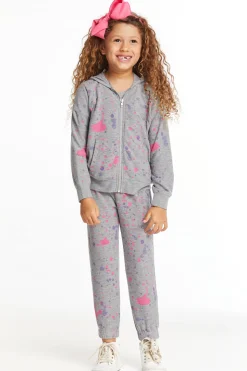 Chaser Brand Splatter Paint Girls Pants Best Sale