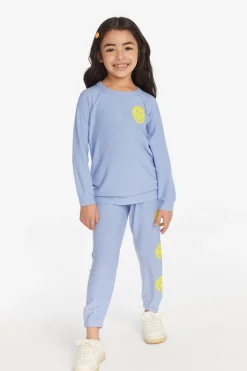 Chaser Brand Stars Smiley Cozy Knit Girls Pullover Fashion