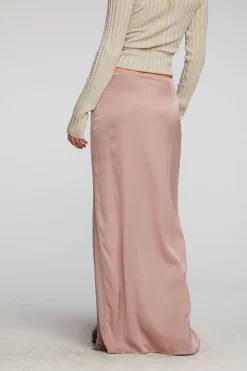 Chaser Brand Stretch Silky Woven Midi Skirt Clearance