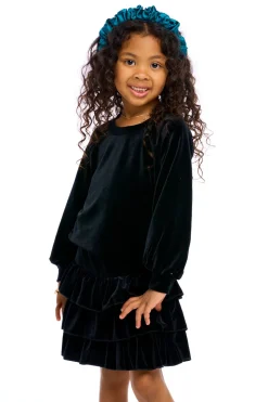 Chaser Brand Stretch Velvet Blouson Sleeve Raglan Clearance