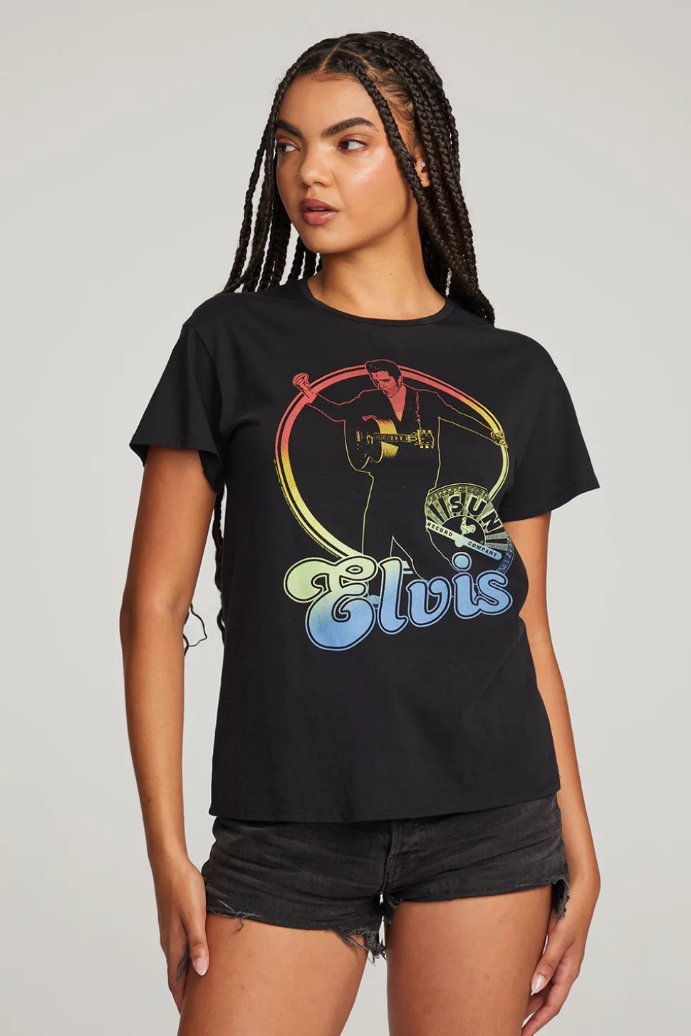 Chaser Brand Sun Records Rainbow Elvis Tee Store
