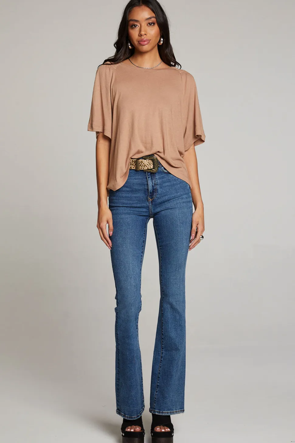 Chaser Brand Sun Warm Taupe Tee Shop