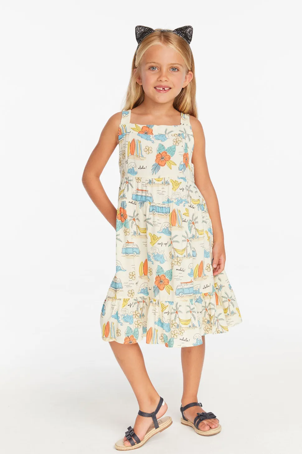 Chaser Brand Surf's Up Girls Dress Hot