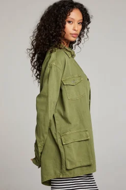 Chaser Brand Sweet Pea Sphagnum Button Up Store