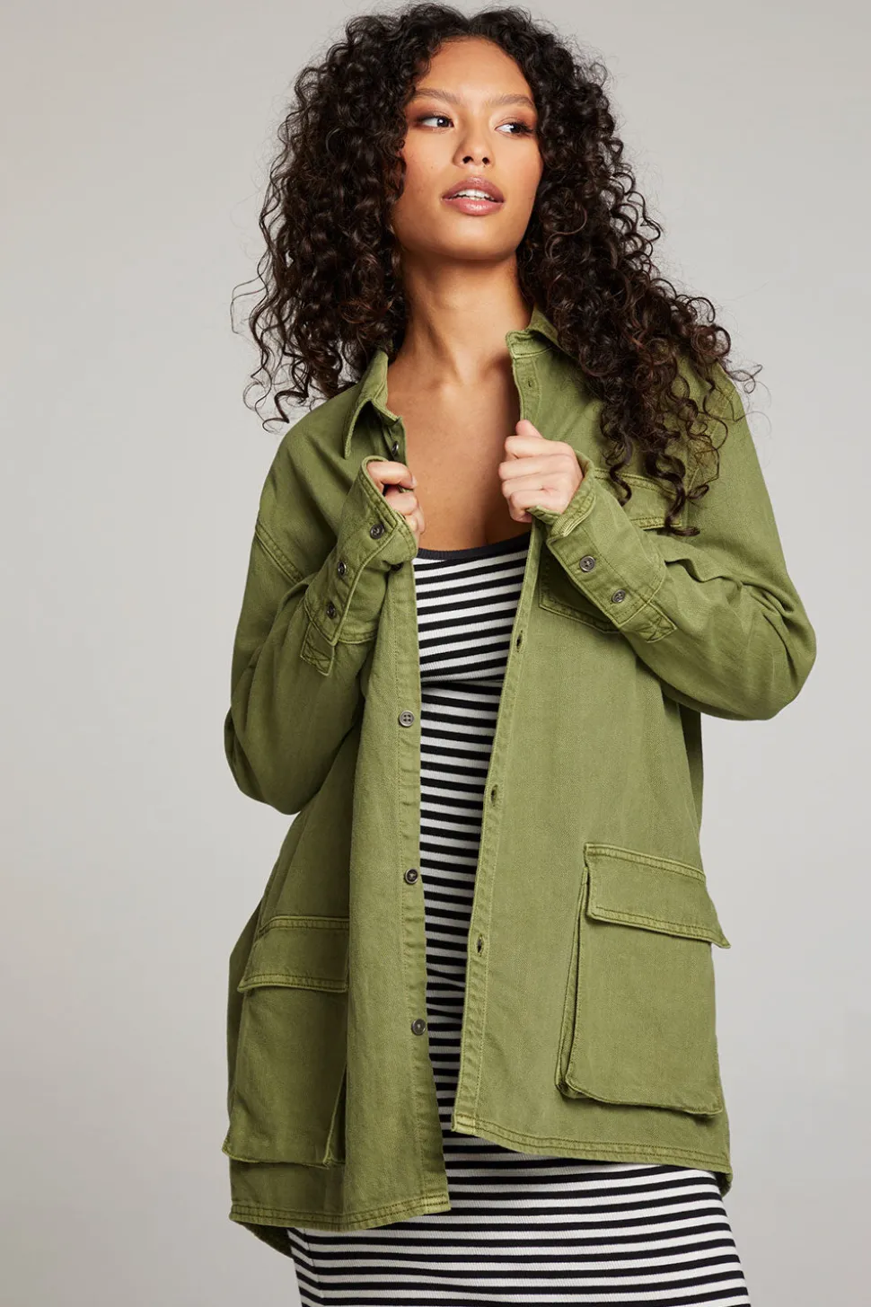 Chaser Brand Sweet Pea Sphagnum Button Up Store