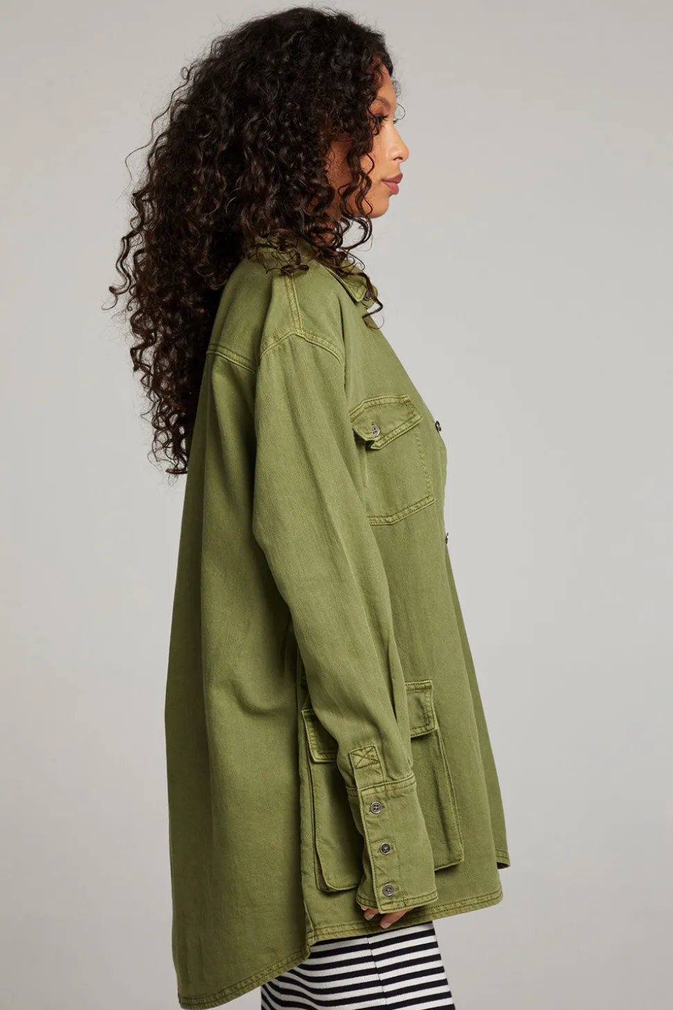 Chaser Brand Sweet Pea Sphagnum Button Up Store