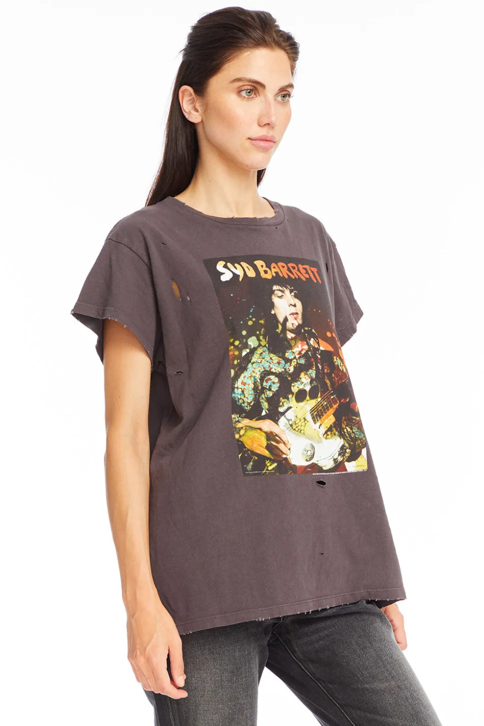 Chaser Brand Syd Barrett - "Syd Psychedelic" Distressed Crew Neck Shop
